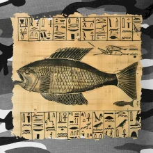 Egyptské hieroglyfy ryba