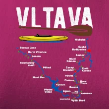 Mapa řeky Vltavy