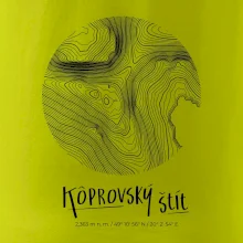 Kôprovský štít - vrstevnice v kruhu