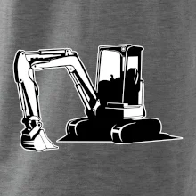 Bagr bez nápisu černobílý