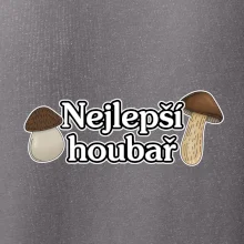 Nejlepší houbař - nápis s houbama