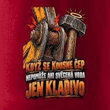 Zaseknutý čep bagru vyřeší kladivo
