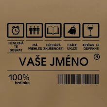 Vaše jméno - čárový kód