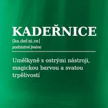 Kadeřnice umělkyně s ostrými nástroji