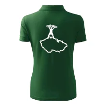 Mapa ČR - cyklista na prsou