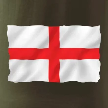 Anglická vlajka vlající