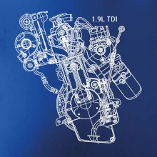 Motor Škoda/ VW 1.9L  TDI z boku