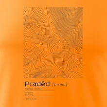 Praděd - vrstevnice v obdélníku