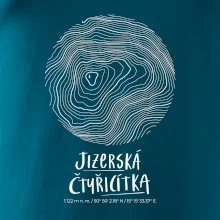 Jizerská čtyřicítka - vrstevnice v kruhu