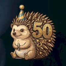 Ježeček s padesátkou