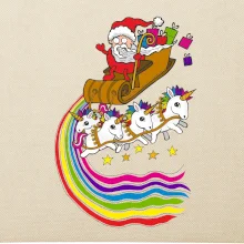 Santa a jednorožci (Pecka design)