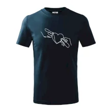 Dvě ruce a srdce jedním tahem