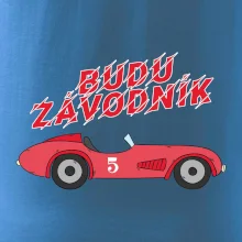 Budu závodník červené staré auto