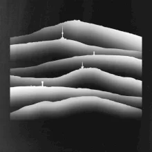 Stínované siluety Českých hor