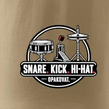 Snare kick hi-hat opakovat - bubenické trio