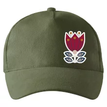 Folklor na prsu květina čtyřlistá