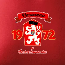 Narozena v Československu - Přelepený znak 1972