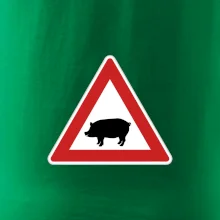 Dopravní značka - Pozor prase domácí