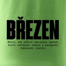 Březen kofein místo spánku