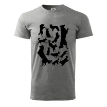 Border kolie siluety