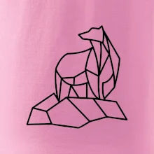 Geometrie lední medvěd na ledu