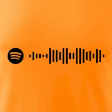 Spotify kód na prsu