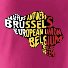 Mapy - názvy měst - Belgie