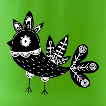 Ptáček černobílý folklór