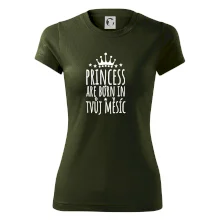 Princesses are born in (vlastní nápis měsíc narození)