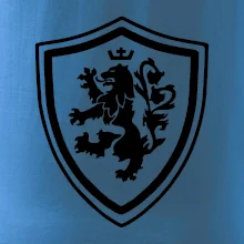 Český lev erb na prsu a na zádech