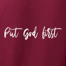 Put God first psací nápis