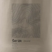 Šerák - vrstevnice v obdélníku