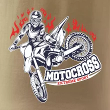 Motocross extreme sport fire