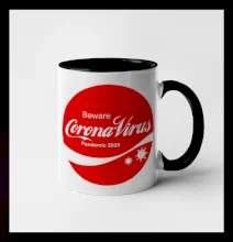 Corona virus pandemic logo