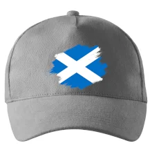 Skotská vlajka kreslená štetcem