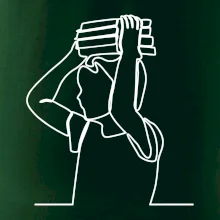 Student a kniha jedním tahem