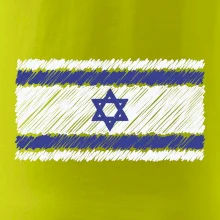 Vlajka Izrael kreslená