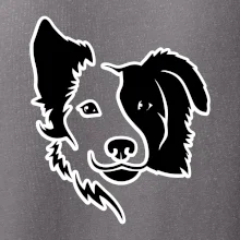 Border kólie obrys hlavy