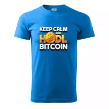 3D nápis Keep Calm and HODL Bitcoin