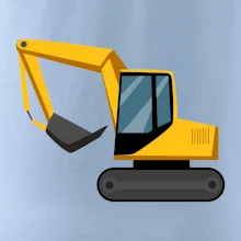 Bagr bez nápisu  z boku