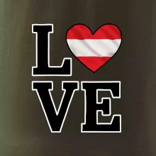 Love Rakouská vlajka