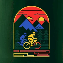 Cyklista na horách - logo