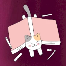 Učení na státnice kočka