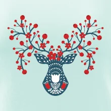 Folklor - jelen s červenými plody