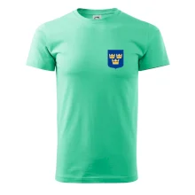 Švédský znak tři korunky na prso Švédský znak tři korunky na prso