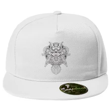 Steampunk sova černobílá