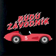 Budu závodník červené staré auto