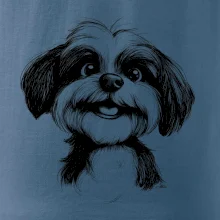 Lhasa Apso karikatura hlava