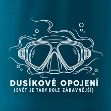 Dusíkové opojení potápěčská maska s vlnícími se linkami