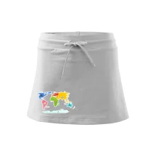 Světové kontinenty s názvy a zvířátky